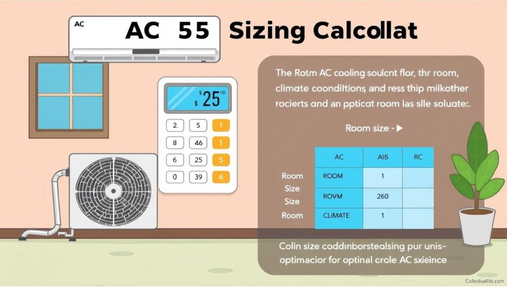 AC unit sizing calculator image