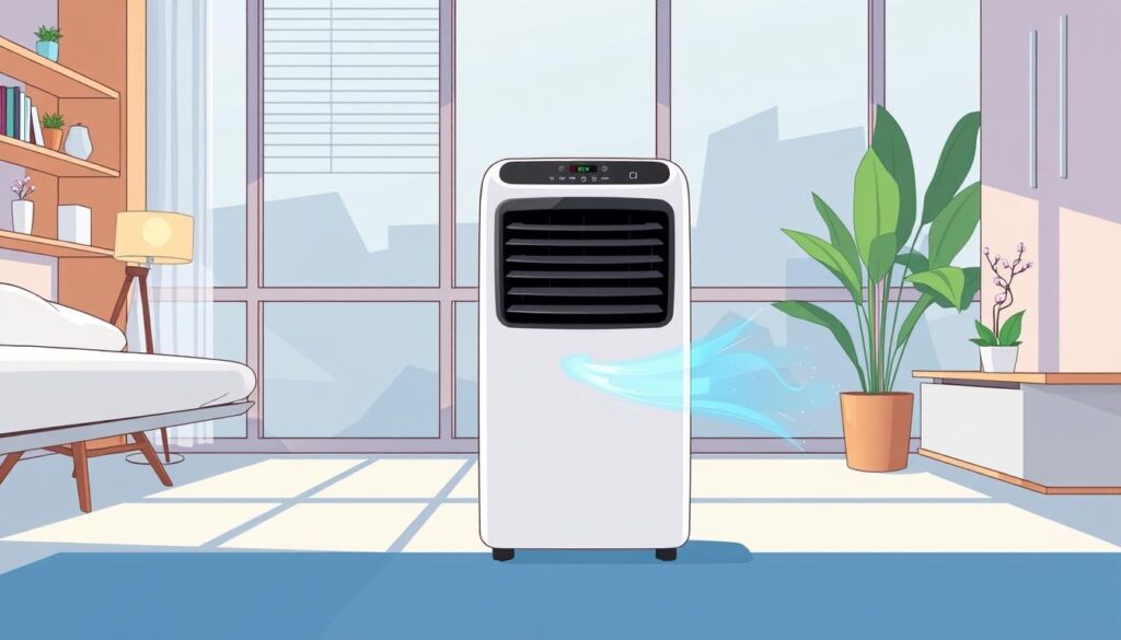 Generate an image of the Midea Duo Smart Inverter Portable Air Conditioner