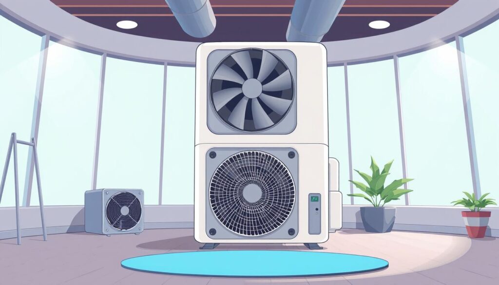 Generate an image of the Windmill AC, showcasing its stylish and modern design.