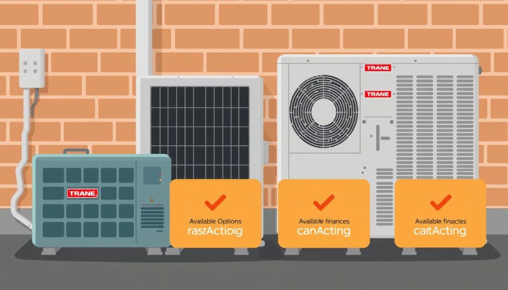 Image of Trane AC units with financing options