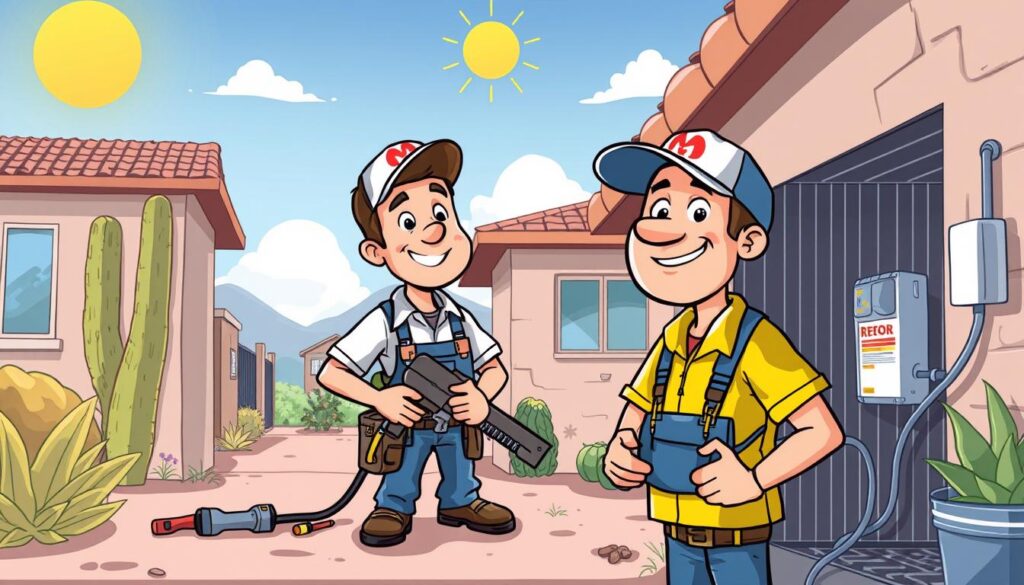 Image of a reliable emergency AC repair technician in Arizona