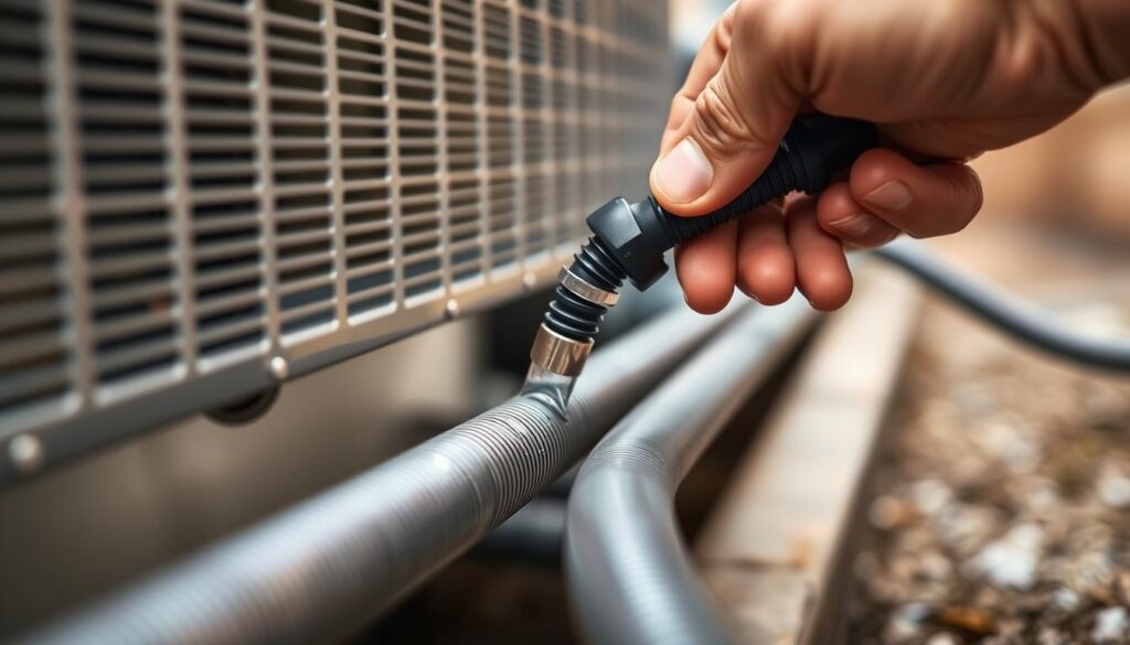 AC drain line cleaning process